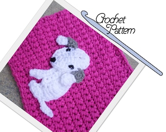 PATTERN: Bedlington Terrier Patch // Patchwork Puppy Project // Applique // Dog // Embellishment // DIY // Decoration // Make and sew on