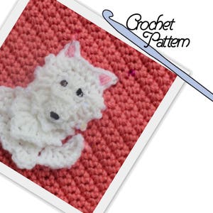 PATTERN: American Eskimo Dog Patch // Patchwork Puppy Project // Applique // Embellishment // Decoration // Personalize // Make and sew on