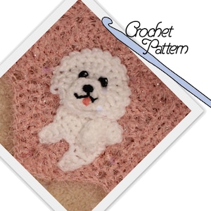 PATTERN: Bichon Frise Patch // Patchwork Puppy Project // Applique // Dog // Embellishment // Decoration // Personalize // Make and sew on