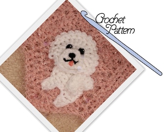 PATTERN: Bichon Frise Patch // Patchwork Puppy Project // Applique // Dog // Embellishment // Decoration // Personalize // Make and sew on