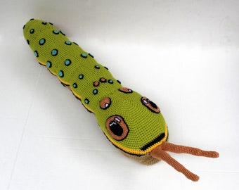 PATTERN: Spicebush Swallowtail Butterfly Caterpillar Crochet Pattern // Instant PDF Download //DIY //Bug Lovers // Make your own // Insect