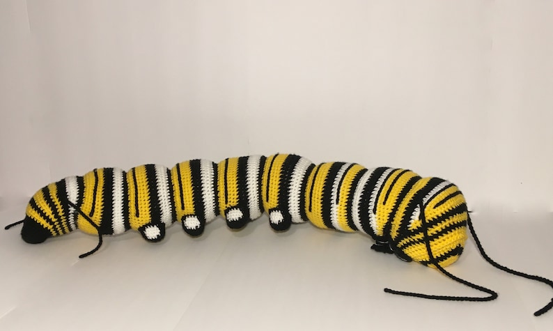 PATTERN: Monarch Butterfly Caterpillar Crochet Pattern // 2020 version // Instant PDF Download //DIY //Bug Lovers // Make your own // Insect image 8