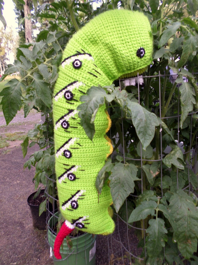 PATTERN: Tobacco Hornworm Crochet Pattern // Instant PDF Download //DIY // Baby gift // Photo prop // Dog Lover // Make your own // Snuggly image 8