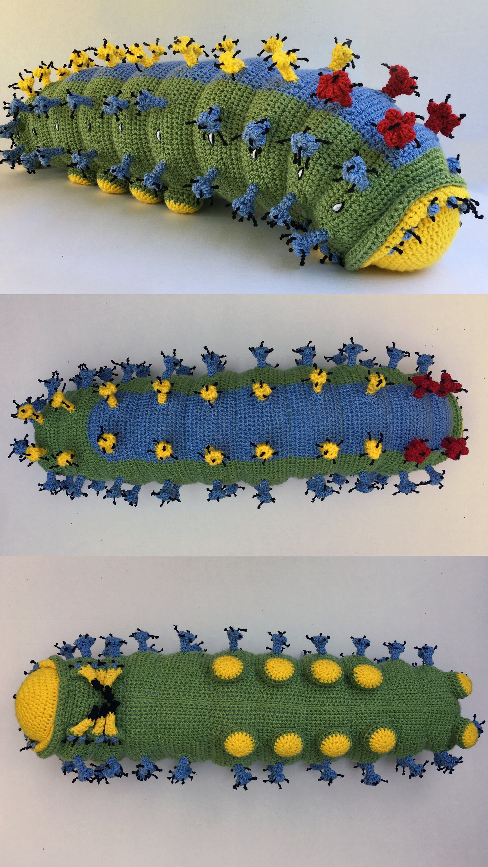 Cecropia Moth Caterpillar Crochet Pattern: Large Insect DIY (PDF ...