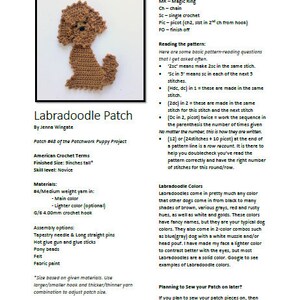 PATTERN: Labradoodle Patch // Patchwork Puppy Project // Applique // Embellishment // DIY // Decoration // Personalize // Make and sew on bild 5