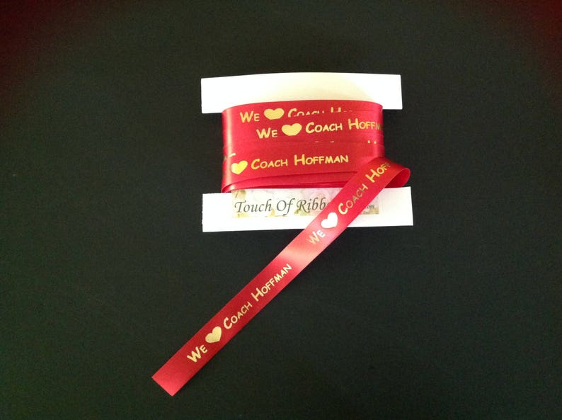 7/8 Custom Printed Satin Ribbon Printed by the yard Etsy