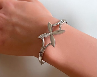Floral Statement Cuff Bracelet