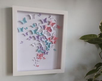 Pastel Butterfly Flying Design