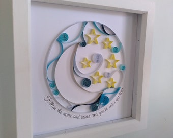 Moon and Stars Quilling Design