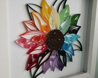 Rainbow Flower Quilling