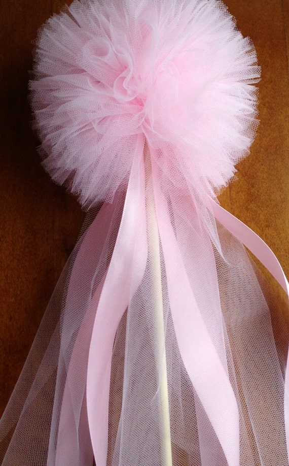 how to make tulle fairy wands