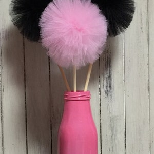 12 Tulle pom poms Centerpiece,Party Decoration,Pom Pom Favors Centerpiece image 1