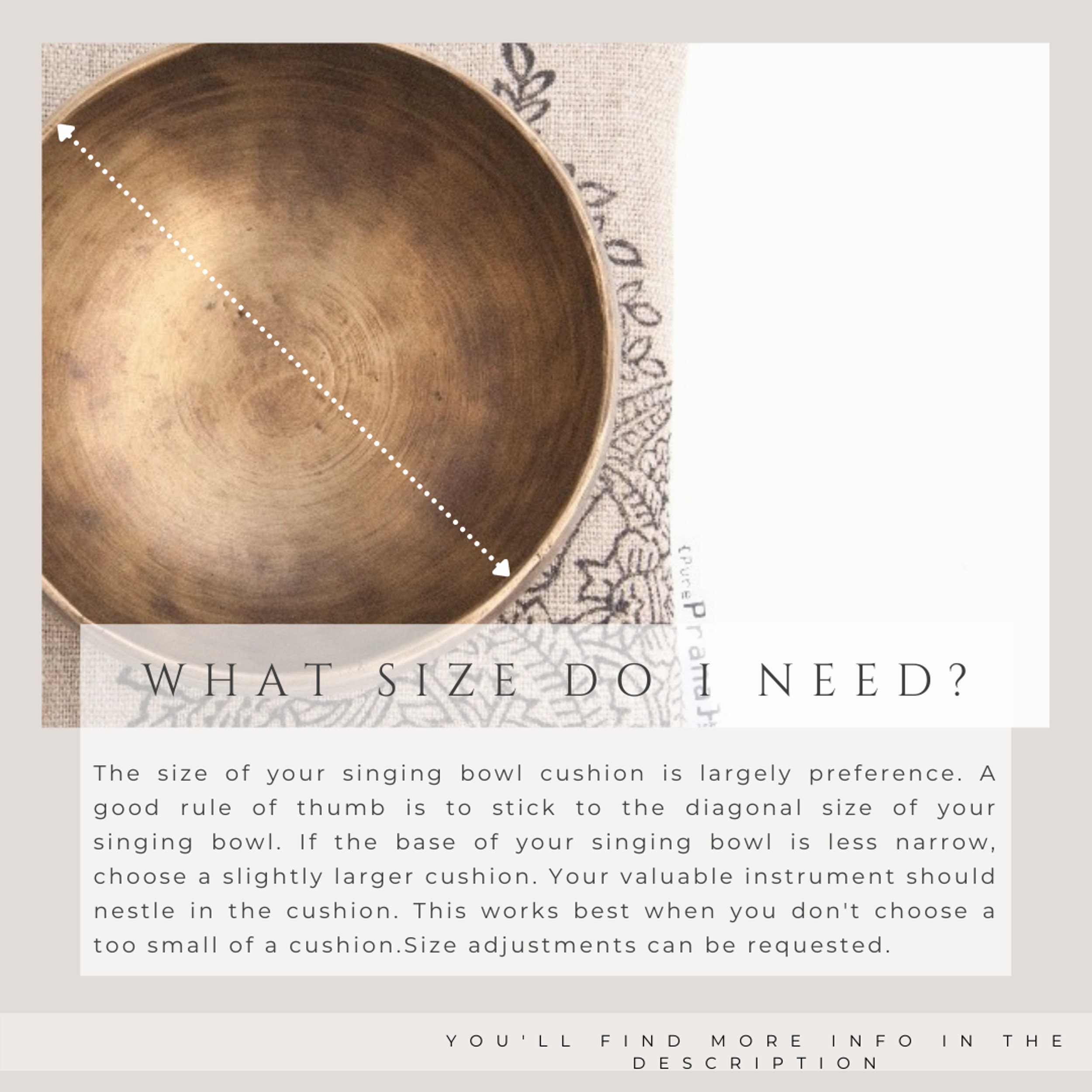 Singing bowl cushion for a singing bowl Tree of life singing Etsy