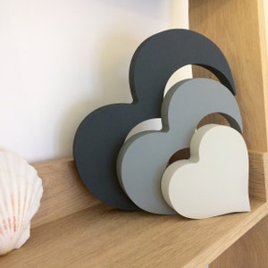 Wooden Stacking Hearts - Wooden Decor - Shelf Decor - Nursery Decor - Home Decor - Home Accessories - Gift Ideas