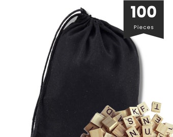 100 Scrabble Tiles Wooden Complete Set Wedding Favors Lot Scrap Booking Crafting Jewelry