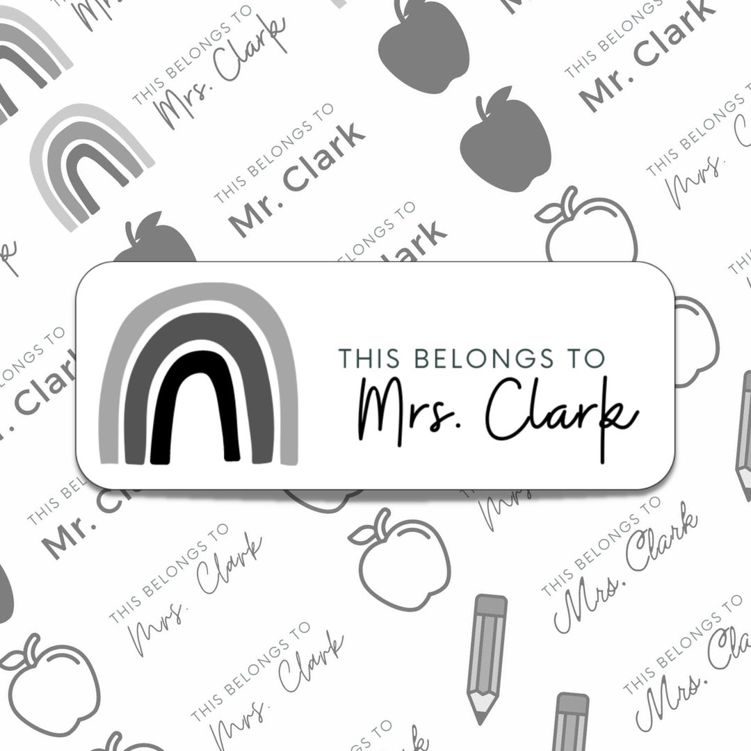 Teacher Book Labels Teacher Supplies Labels Teacher Gifts Book Labels