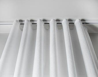 Ripple fold "Madrid" sheer fabric, S-fold custom sheers, Sheer batiste drapery, s-fold curtains with snap tape, custom window treatment