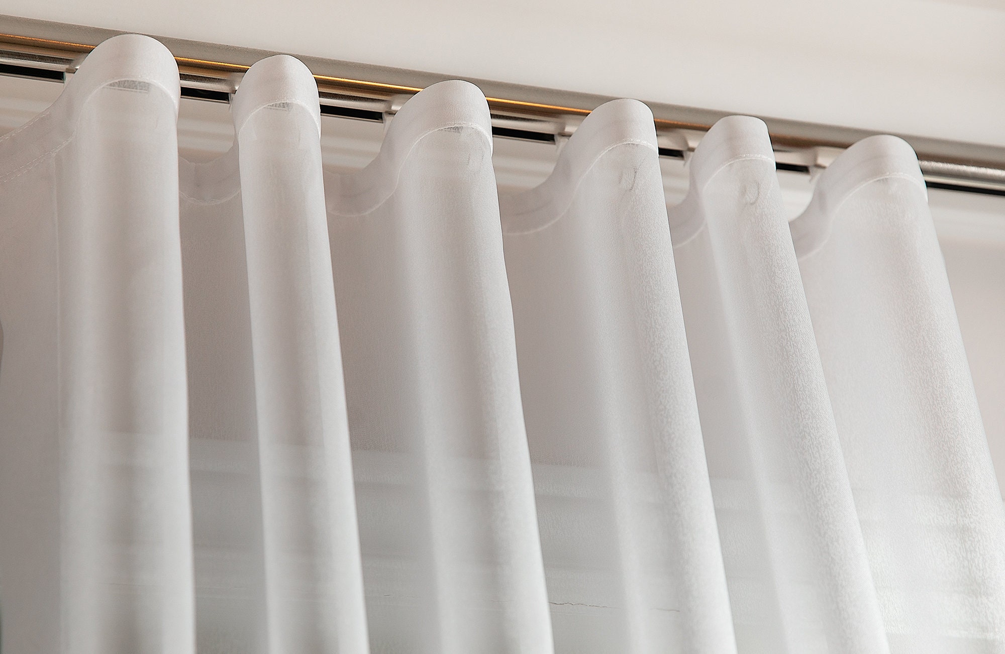 Slim Line Channel Rods, tracks for ripple fold style sheers and drapery panels, sfold