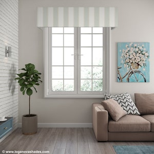 Custom Box Valance, Custom Pelmet, &quot;Chamberlain&quot;, valance with mounting hardware, Window Treatment, Cornice Valance, Pelmet for Window