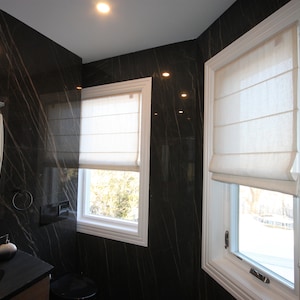 Custom order: Roman Shades,  Fabric Berlin, chain mechanism, Faux Linen Roman Shades, Roman Shades for Windows, Window Treatments