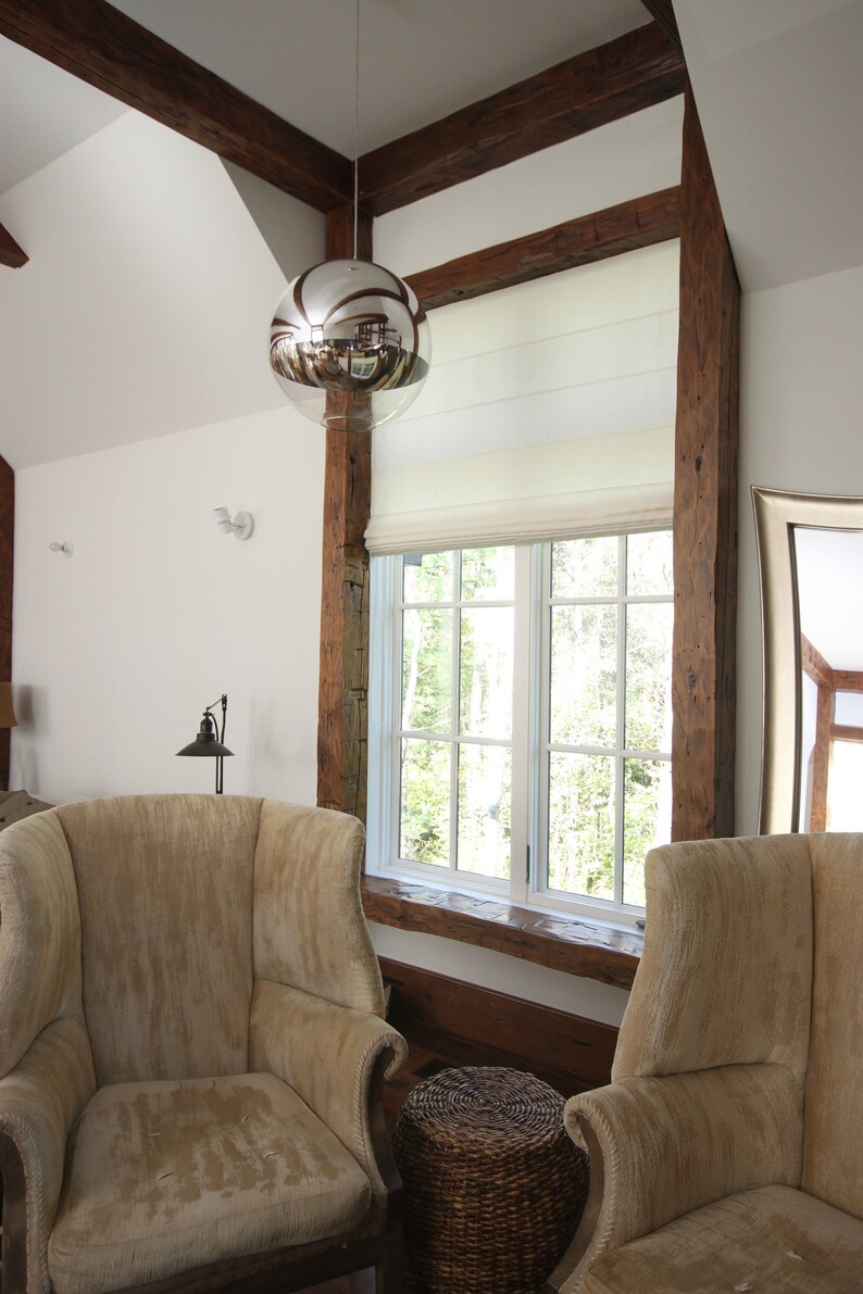 Flat Sheer Linen Roman Shade Utopia Natural100 Sheer Linen Etsy