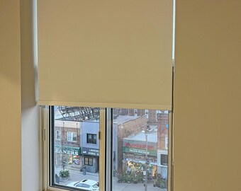 Blackout Roller Shade | Full Blackout Shade | Vinyl Window Shade | Heat Blocking, Custom Made Roller Shade | Privacy Shade, Energy Efficient