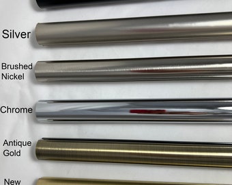 Ripple Fold Curtain Track, Custom Cut to Size Ceiling Mount Traverse Rod, S-Fold Wave Drapery Hardware, Vanessa Channel 28mm