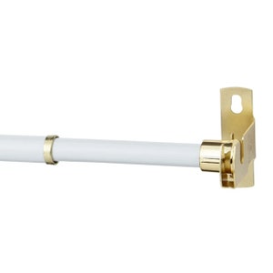 Round cafe rod, available in 2 colours and custom sizes, 7/16&quot; round sash rods, for cafe curtains, window treatment hardware