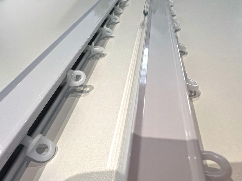 Faux Ripplefold Drapery Track System, Smooth Glide, 100% Fullness, No ...