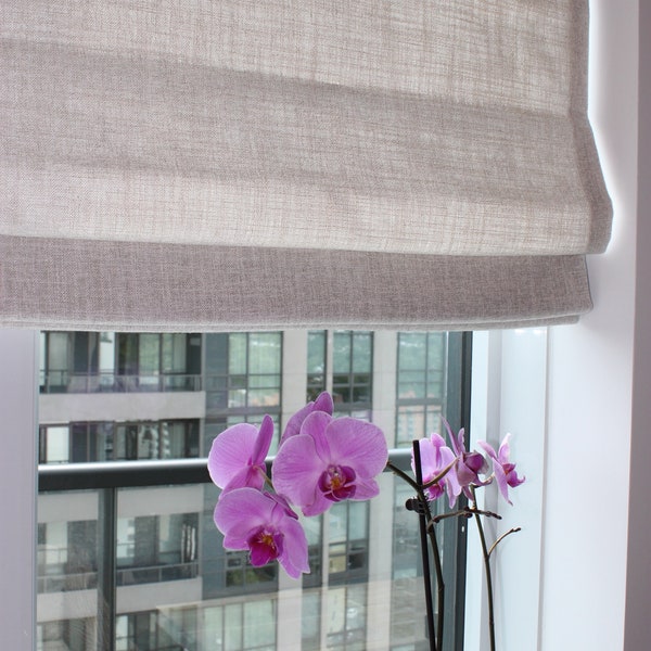 Rod Pocket Roman Shade Etsy