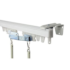 Pinch pleat over-lap master for aluminum track, for stiffener and baton, window treatment hardware, drapery hardware
