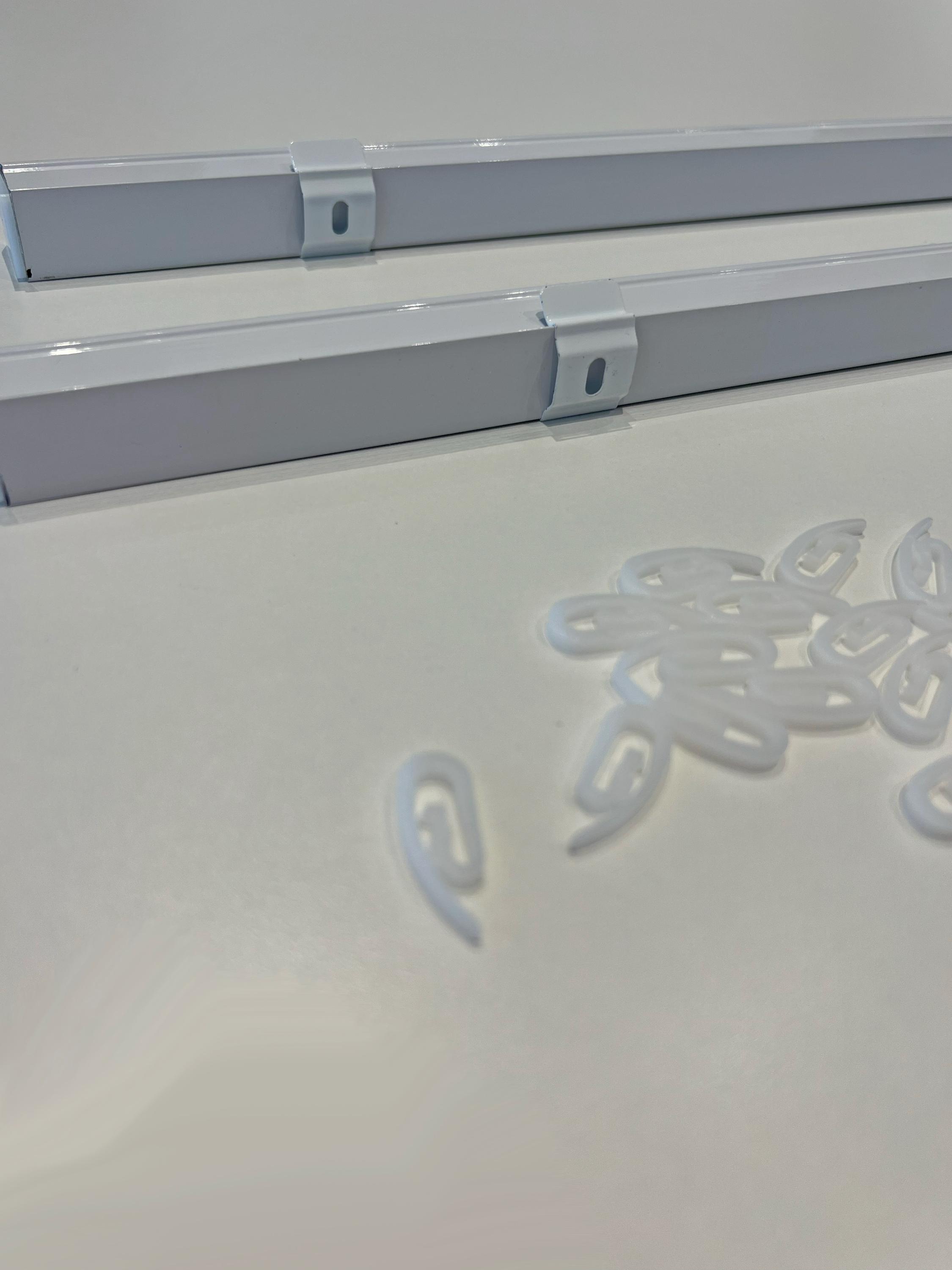 Faux Ripplefold Drapery Track System, Smooth Glide, 100% Fullness, No ...