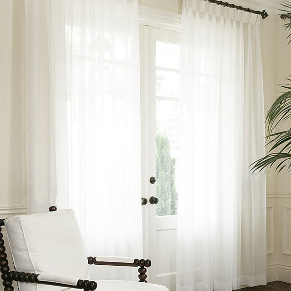 Pleated Sheer Linen, Drapery “Shannon”, Window Sheers, Linen Sheer Curtains, Custom Sheer Drapery panels, Window treatment