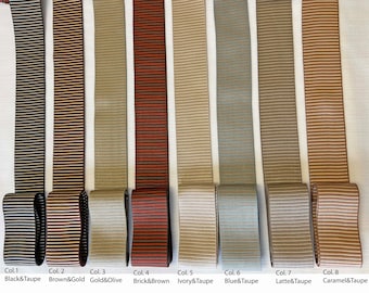 Velour Greek Key Tape Trim, Woven Upholstery Border, 2" Wide