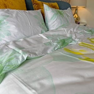 Luxury 100% Cotton Bedding Set | Dion by Le Vele | Soft Breathable Bed Linen | Queen or Twin Size Duvet Cover Set | Modern European Design
