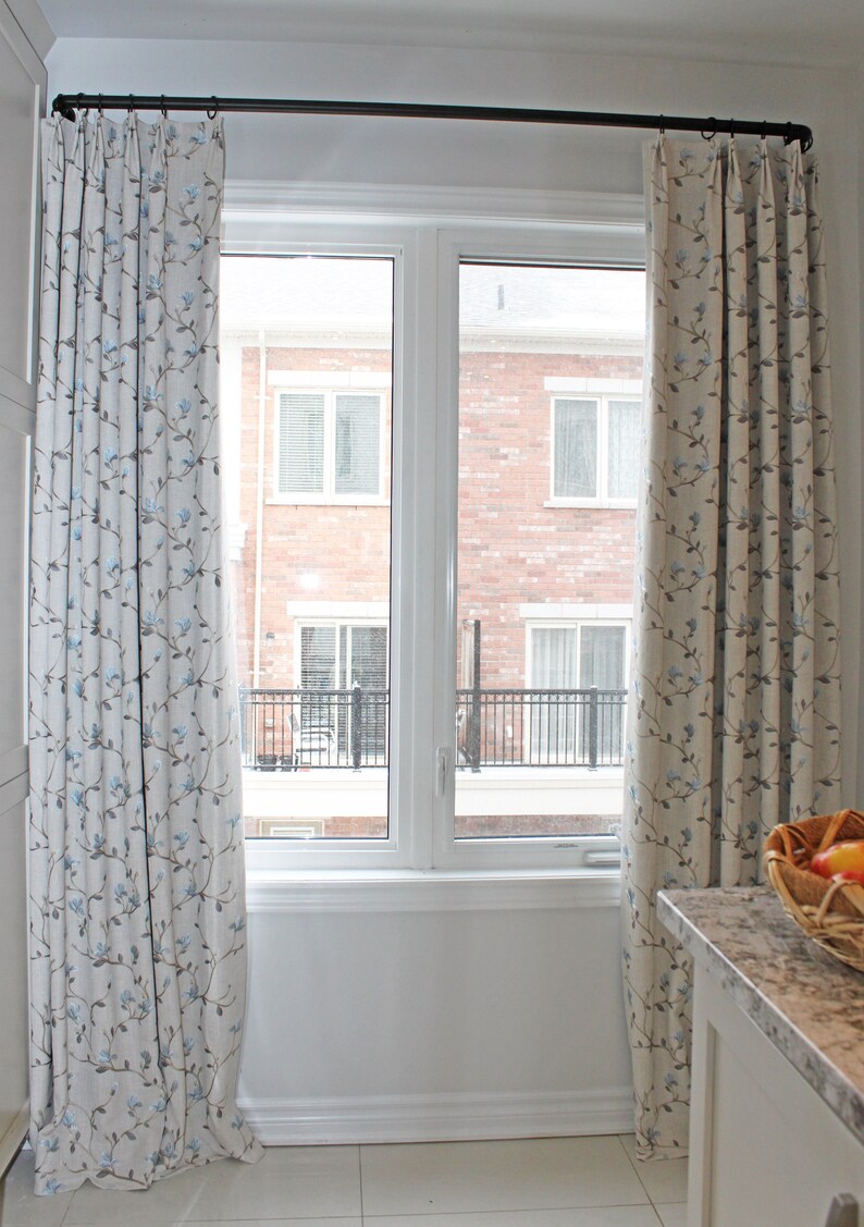 Custom Linen Drapery, Custom Curtains Beatrix, French Pleat, Curtains ...