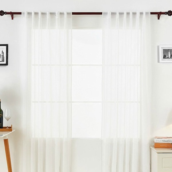 Tab Top Voile Curtains Etsy