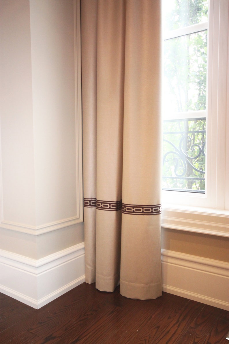 Custom Box Valance Custom Pelmet linen With Chain Etsy Canada