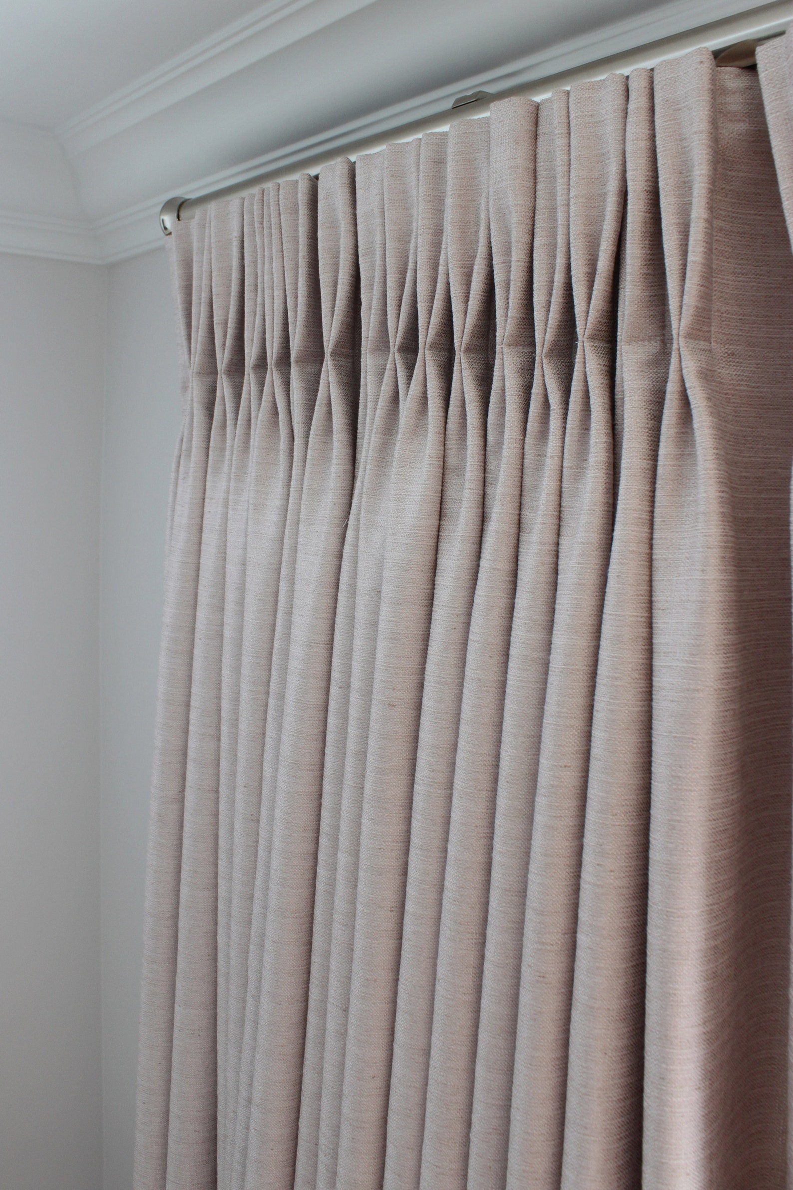 Custom Curtains, Drapery Panels Como Blush, Pinch Pleat, Solid Pink ...