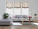 Relaxed Roman Shades, Luxury European Relaxed 100% Linen 'Tuscany', linen roman shades with chain mechanism, custom window treatment 