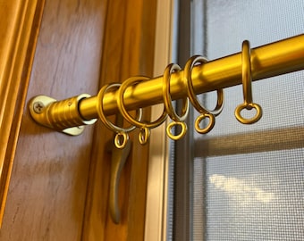 Cafe Curtains Rod, 16mm diameter, different colours, Decorative hardware for pleated or pocket style curtains