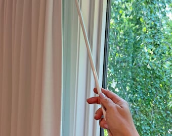 Clear Acrylic Curtain Fling Rod, 3/8" Diameter