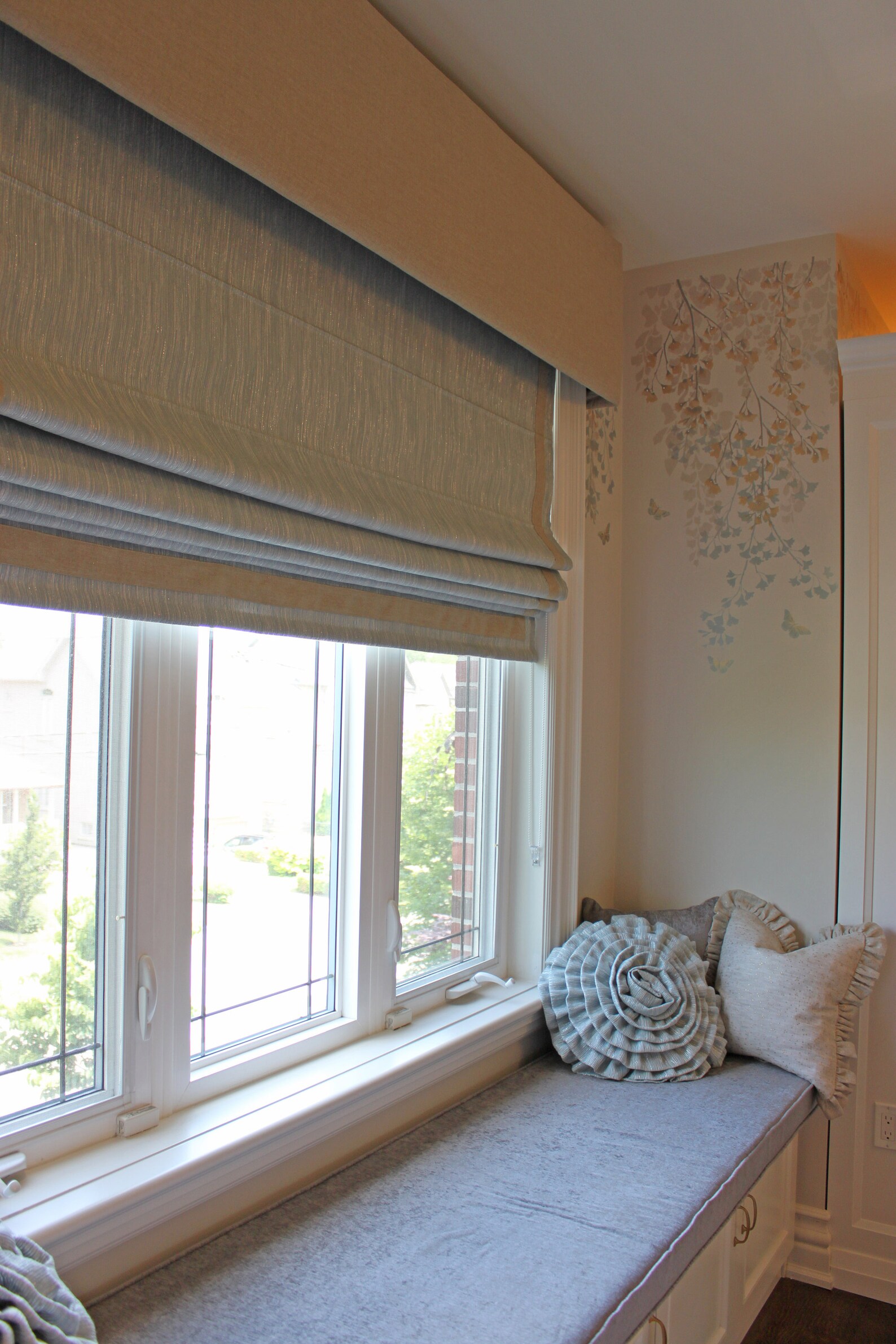 Custom Pelmet, Custom Box Valance, Fabric Millennium, Geometric Pattern ...