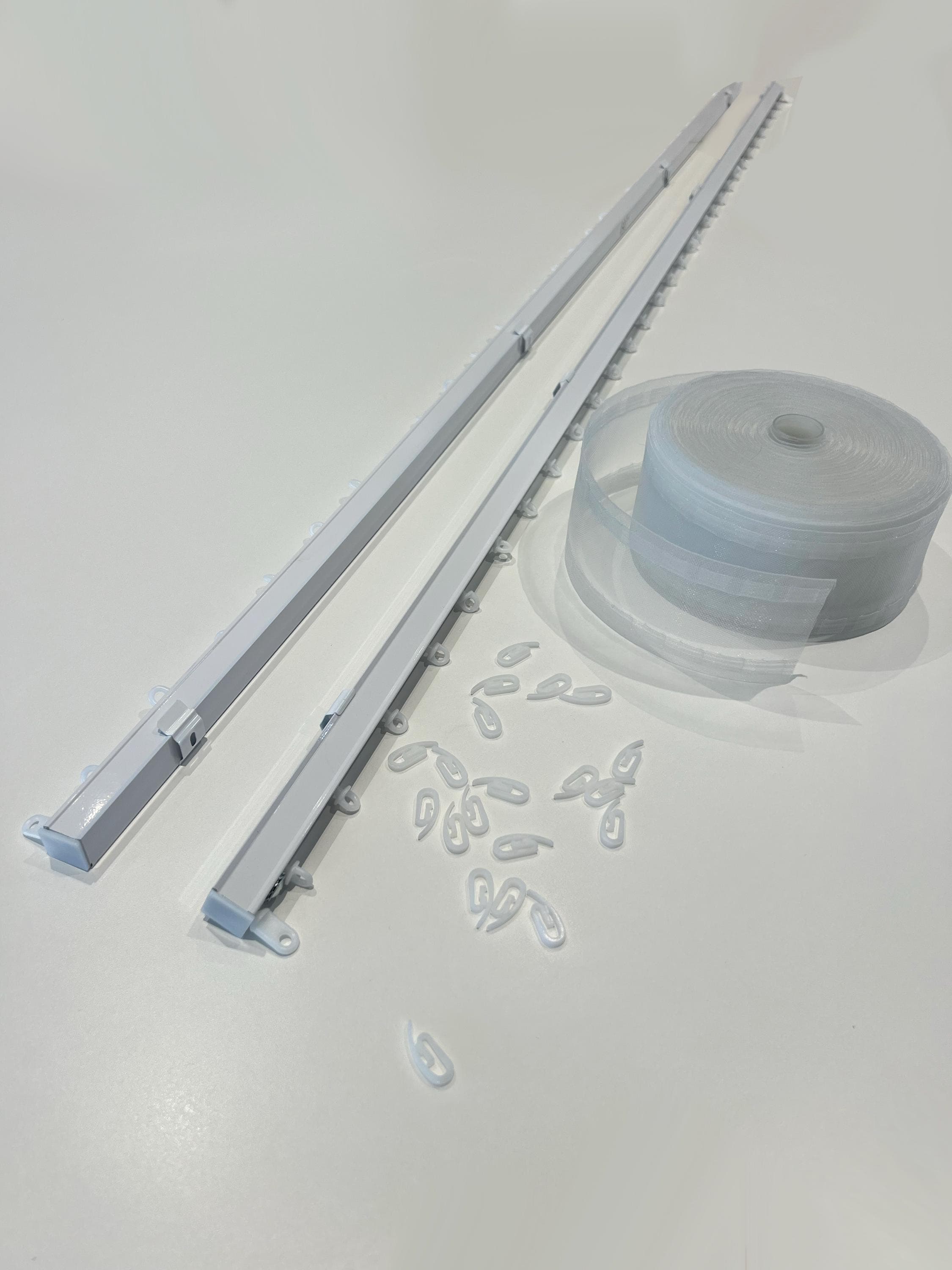Faux Ripplefold Drapery Track System, Smooth Glide, 100% Fullness, No ...