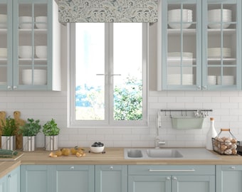 Box Valance, Custom Pelmet Washington, Upholstered valance with mounting hardware, Window Treatment, Cornice Valance, Pelmet for Windows