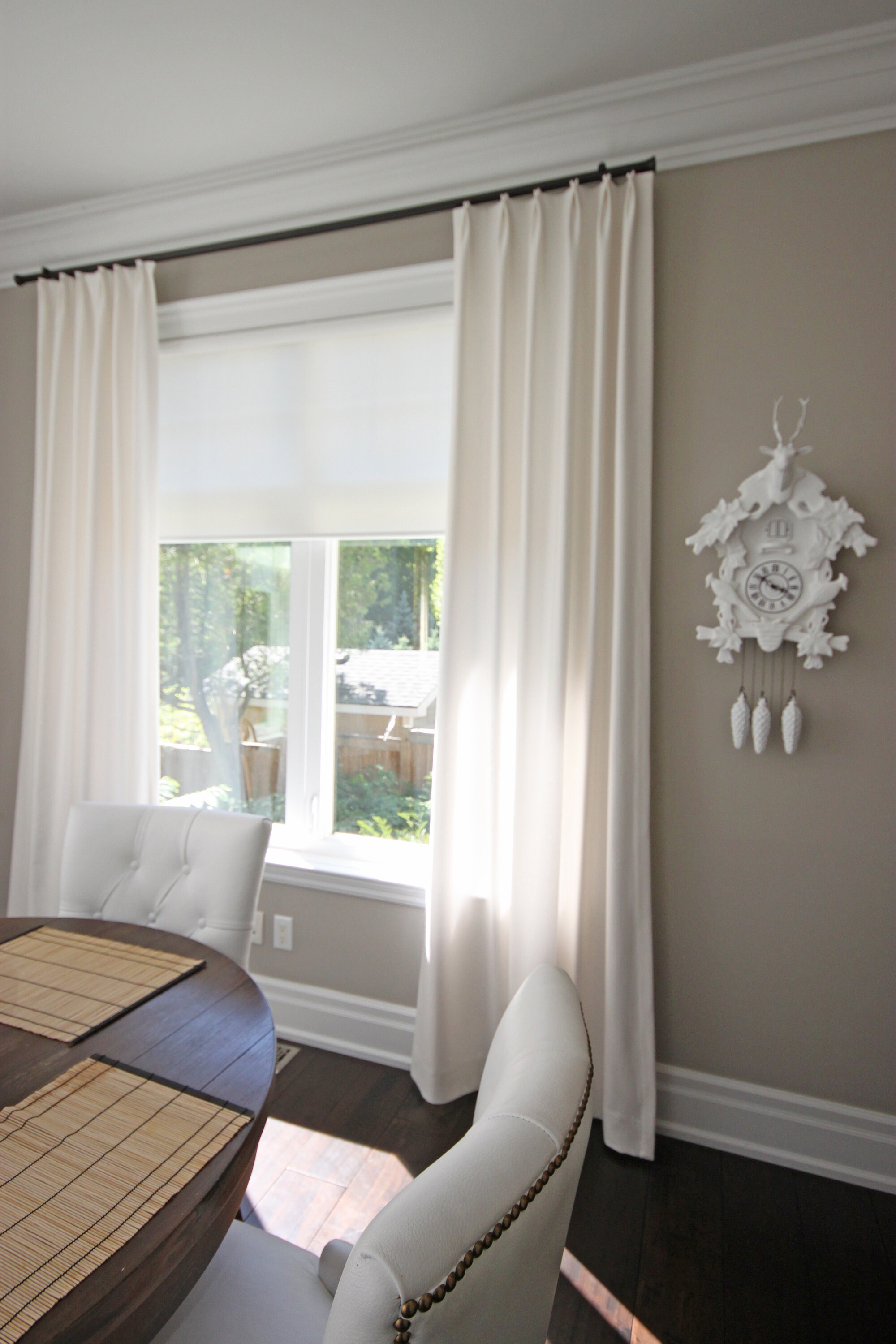 Custom Curtains, Drapery Panels Aran Powder, French Pleat, Solid ...