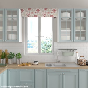 Custom Pelmet Domingo, Custom Box Valance, Upholstered valance with mounting, Window treatments