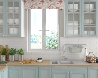 Custom Pelmet Domingo, Custom Box Valance, Upholstered valance with mounting, Window treatments