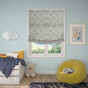 Roman Shades for Windows, Luxury European Relaxed Cotton &quot;Washington&quot;, Roman shades with chain mechanism, Custom window treatment
