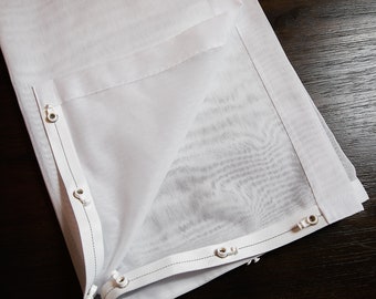 Ripple fold Dallas&Monaco sheer fabric, S-fold custom sheers, Sheer batiste drapery, s-fold curtains with snap tape, custom window treatment
